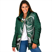 Hawaii Rainbow Warriors Alumni Personalized Padded Jacket Ti Maile Lei - Glory For The Warriors