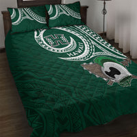 Hawaii Rainbow Warriors Alumni Quilt Bed Set Ti Maile Lei - Glory For The Warriors