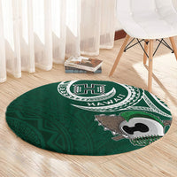 Hawaii Rainbow Warriors Alumni Round Carpet Ti Maile Lei - Glory For The Warriors