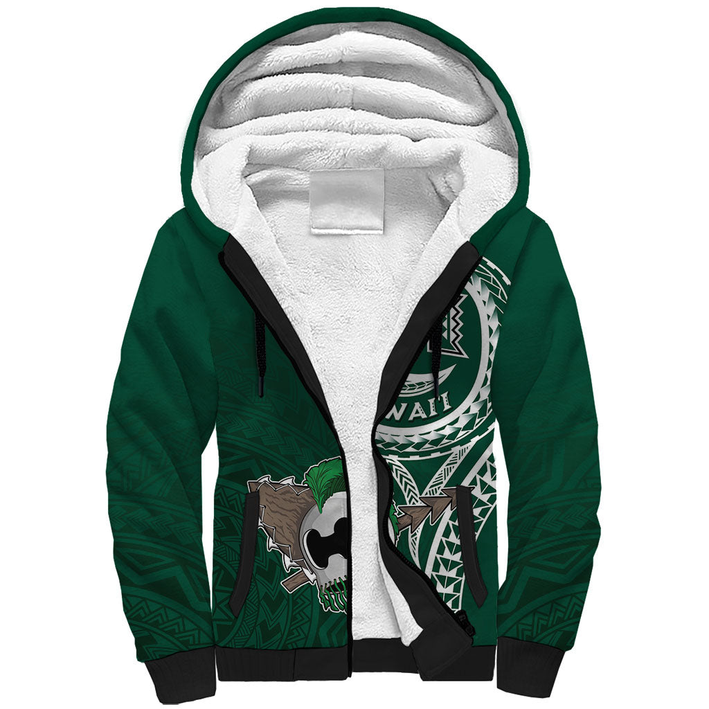Hawaii Rainbow Warriors Alumni Personalized Sherpa Hoodie Ti Maile Lei - Glory For The Warriors