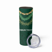Hawaii Rainbow Warriors Alumni Personalized Skinny Tumbler Ti Maile Lei - Glory For The Warriors