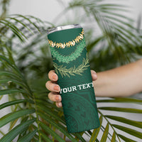Hawaii Rainbow Warriors Alumni Personalized Skinny Tumbler Ti Maile Lei - Glory For The Warriors
