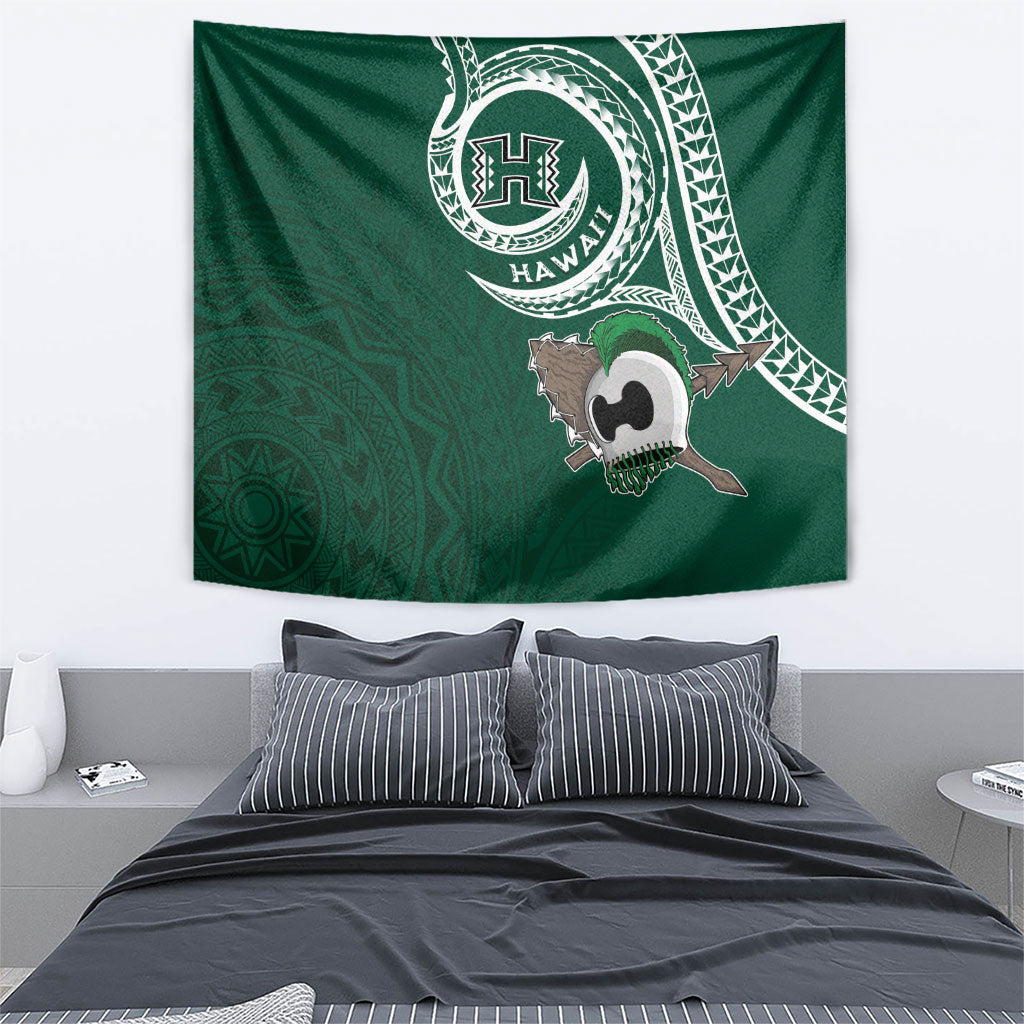 Hawaii Rainbow Warriors Alumni Tapestry Ti Maile Lei - Glory For The Warriors