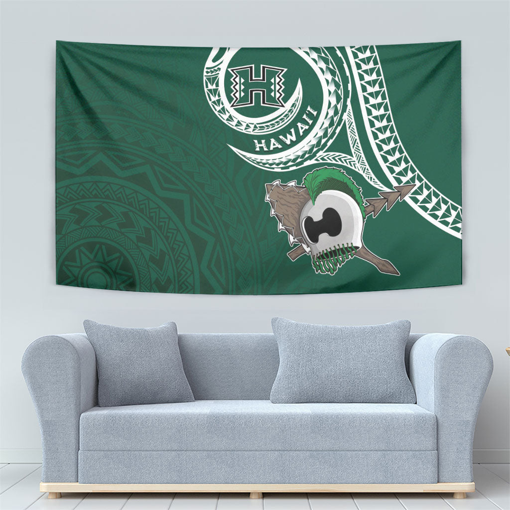 Hawaii Rainbow Warriors Alumni Tapestry Ti Maile Lei - Glory For The Warriors