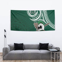 Hawaii Rainbow Warriors Alumni Tapestry Ti Maile Lei - Glory For The Warriors