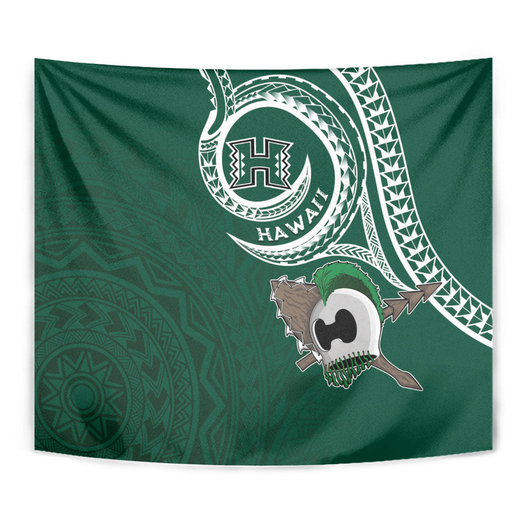 Hawaii Rainbow Warriors Alumni Tapestry Ti Maile Lei - Glory For The Warriors