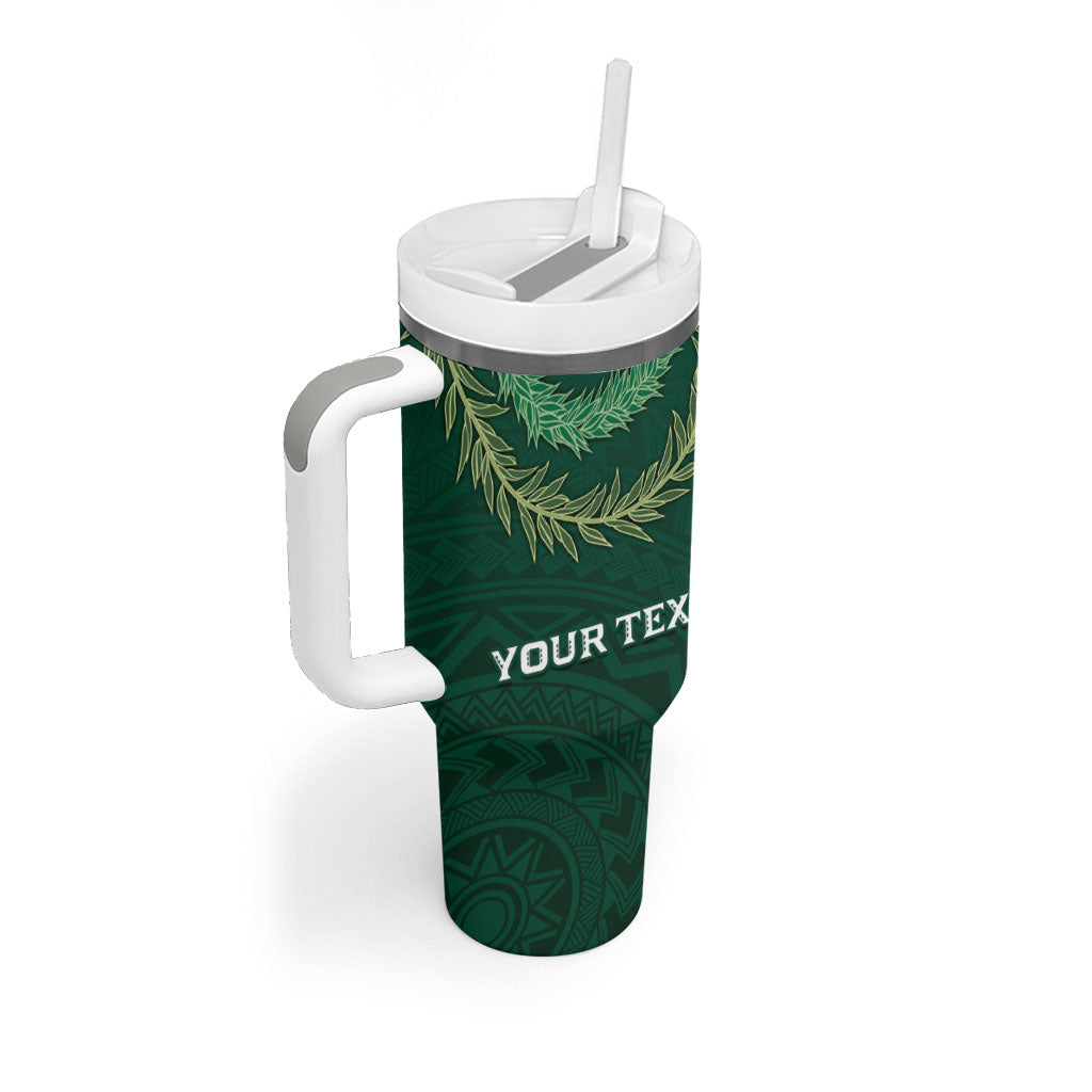 Hawaii Rainbow Warriors Alumni Personalized Tumbler With Handle Ti Maile Lei - Glory For The Warriors
