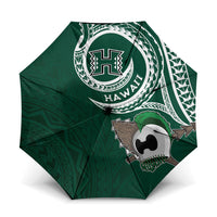 Hawaii Rainbow Warriors Alumni Umbrella Ti Maile Lei - Glory For The Warriors