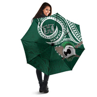 Hawaii Rainbow Warriors Alumni Umbrella Ti Maile Lei - Glory For The Warriors