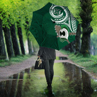 Hawaii Rainbow Warriors Alumni Umbrella Ti Maile Lei - Glory For The Warriors
