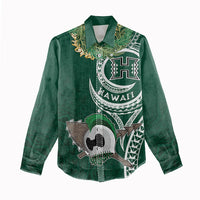 Hawaii Rainbow Warriors Alumni Personalized Women Casual Shirt Ti Maile Lei - Glory For The Warriors