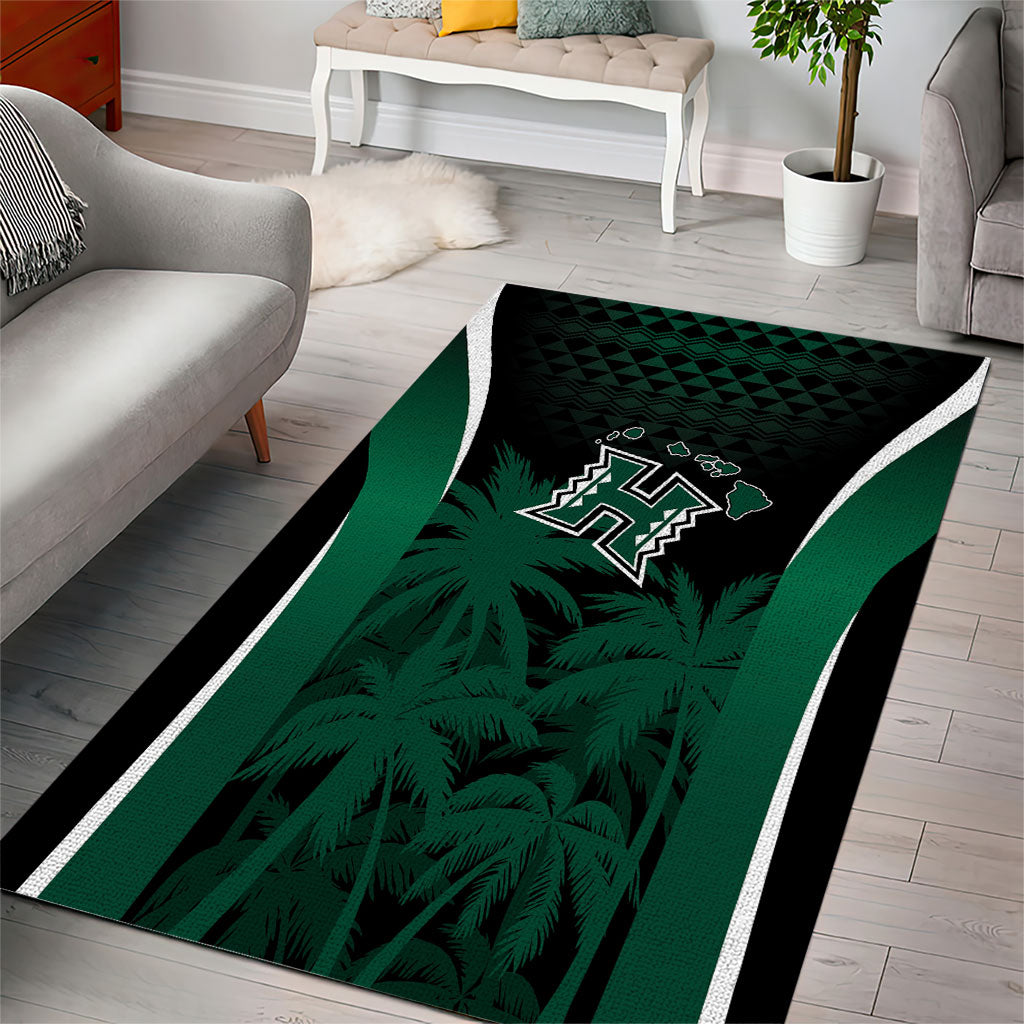 Hawaii Rainbow Warriors La'au Pama Area Rug