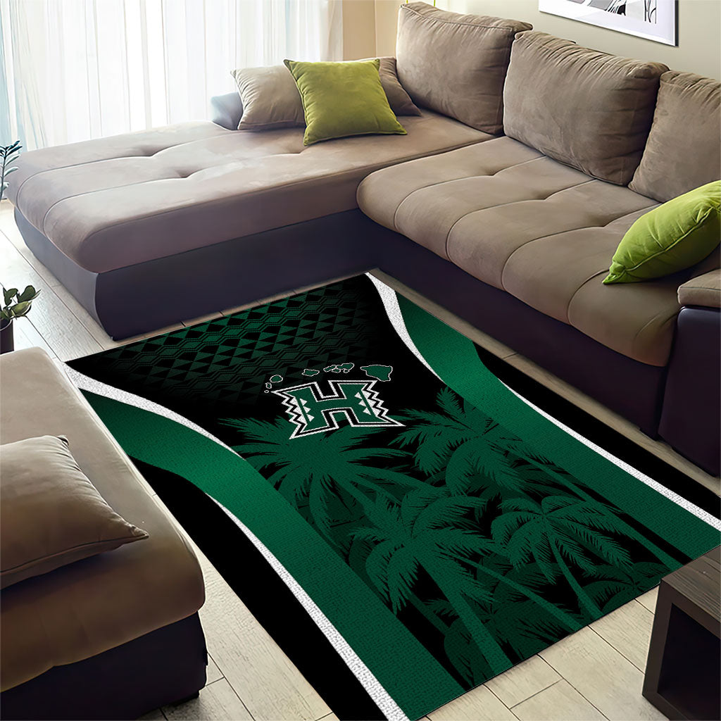 Hawaii Rainbow Warriors La'au Pama Area Rug