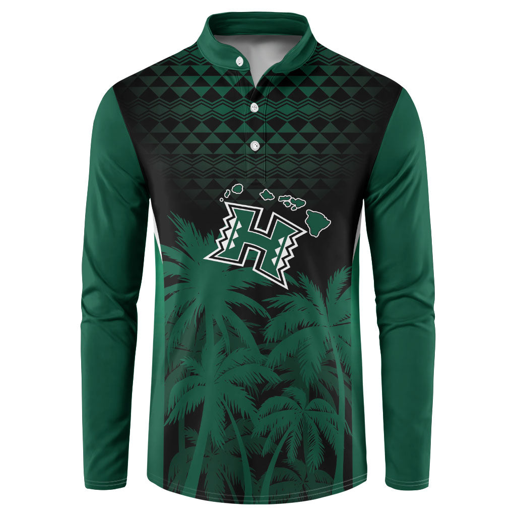 Hawaii Rainbow Warriors La'au Pama Personalized Button Sweatshirt