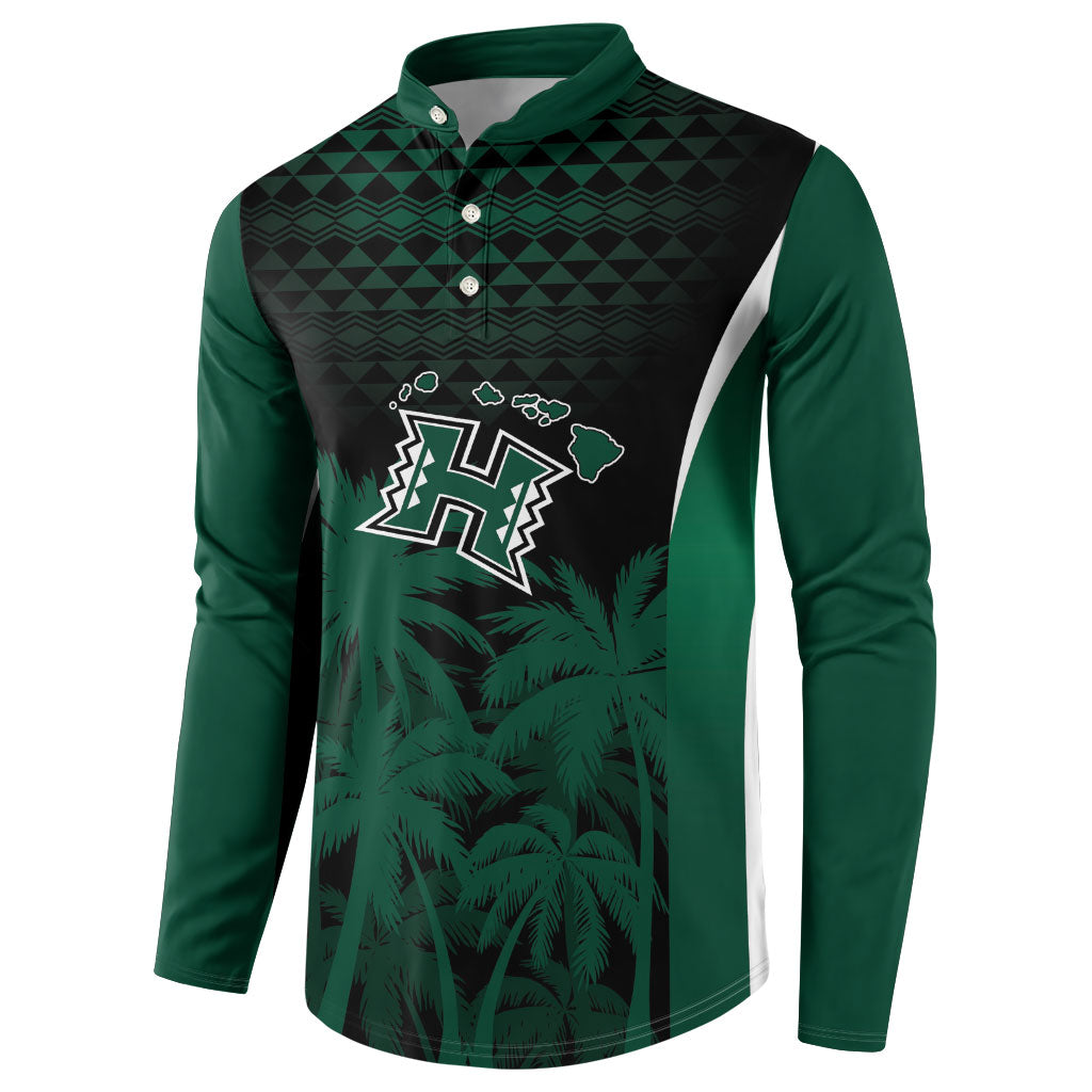 Hawaii Rainbow Warriors La'au Pama Personalized Button Sweatshirt