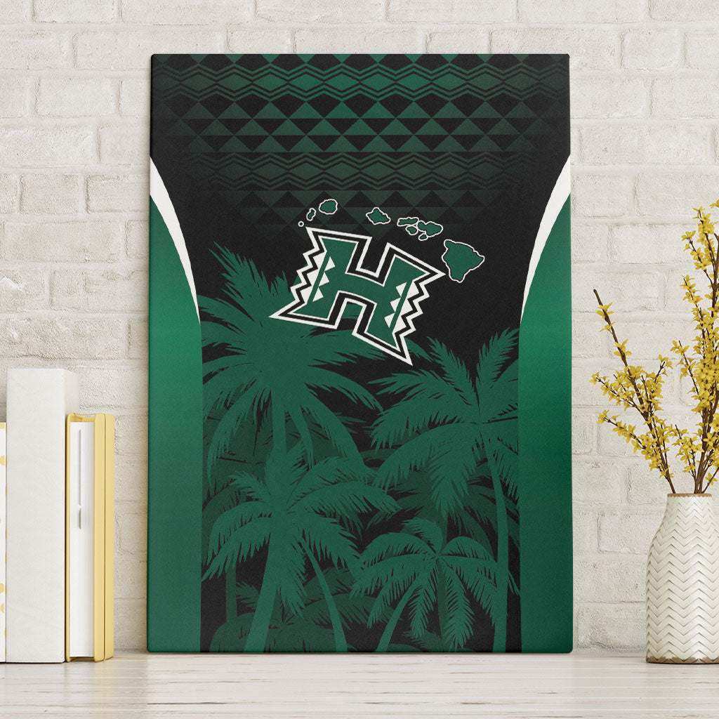 Hawaii Rainbow Warriors La'au Pama Canvas Wall Art
