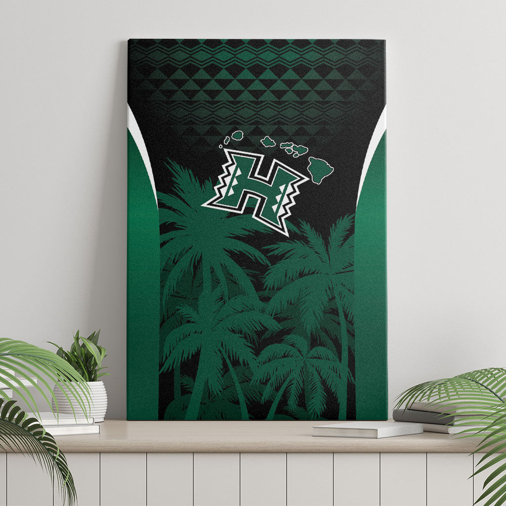 Hawaii Rainbow Warriors La'au Pama Canvas Wall Art
