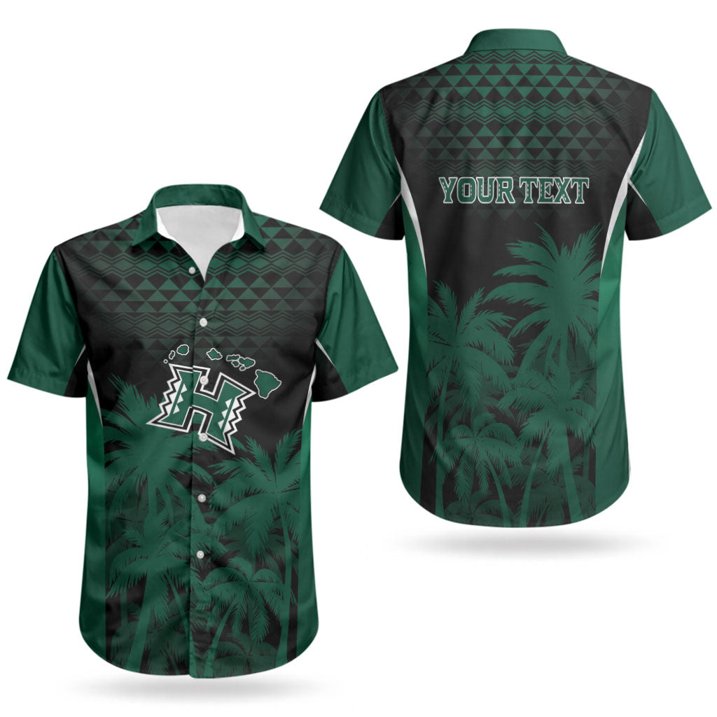 Hawaii Rainbow Warriors La'au Pama Personalized Couples Matching Mermaid Dress and Hawaiian Shirt