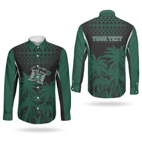 Hawaii Rainbow Warriors La'au Pama Personalized Couples Matching Mermaid Dress and Long Sleeve Button Shirt