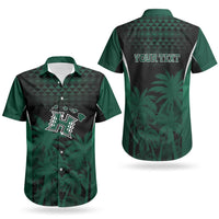 Hawaii Rainbow Warriors La'au Pama Personalized Couples Matching Puletasi and Hawaiian Shirt