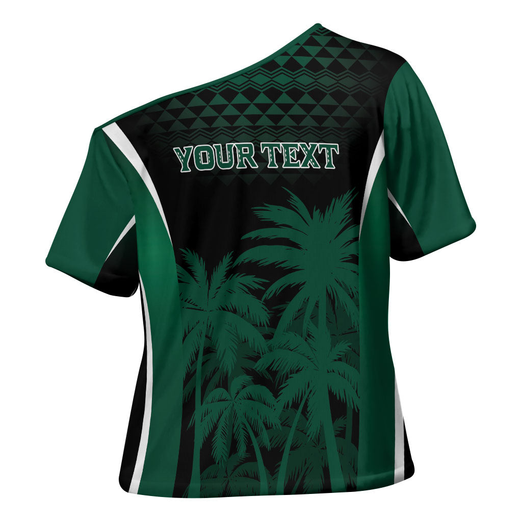 Hawaii Rainbow Warriors La'au Pama Personalized Cross Shoulder Shirt