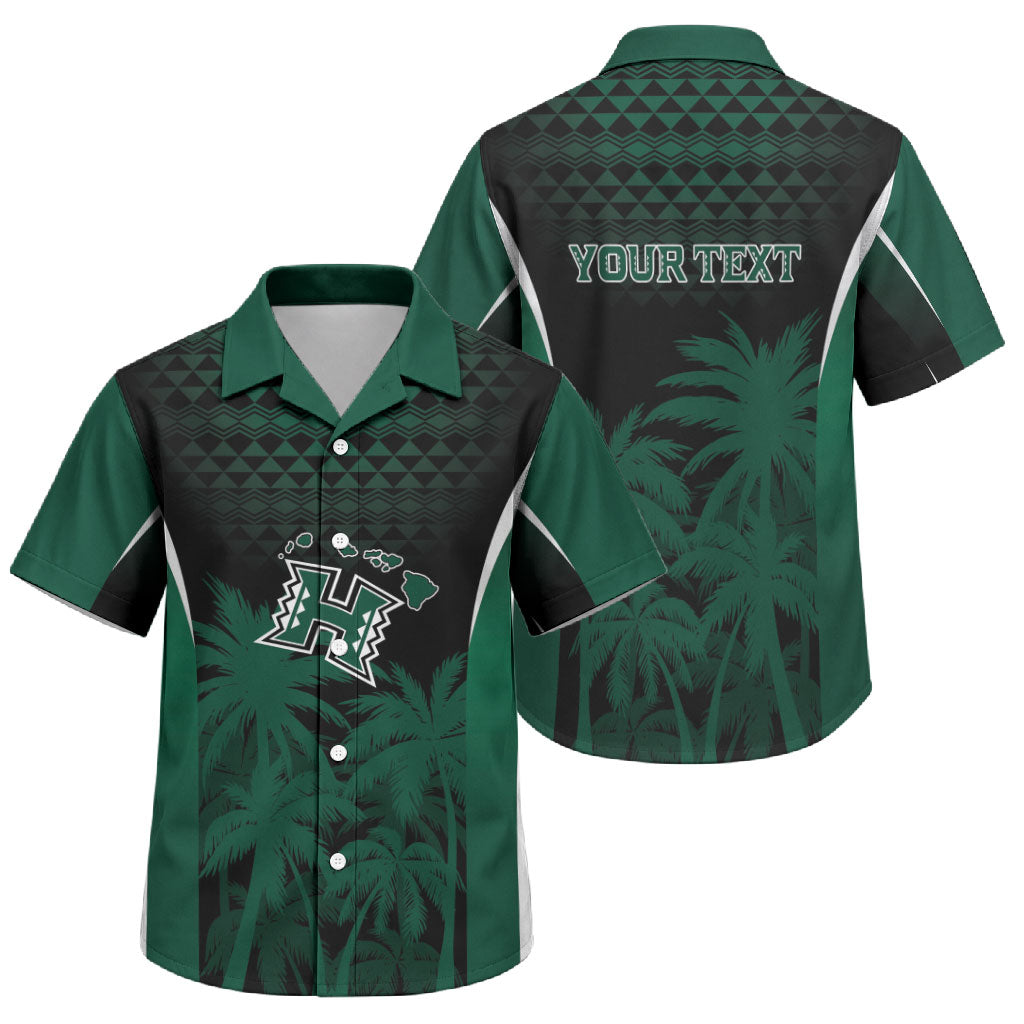 Hawaii Rainbow Warriors La'au Pama Personalized Family Matching Long Sleeve Bodycon Dress and Hawaiian Shirt