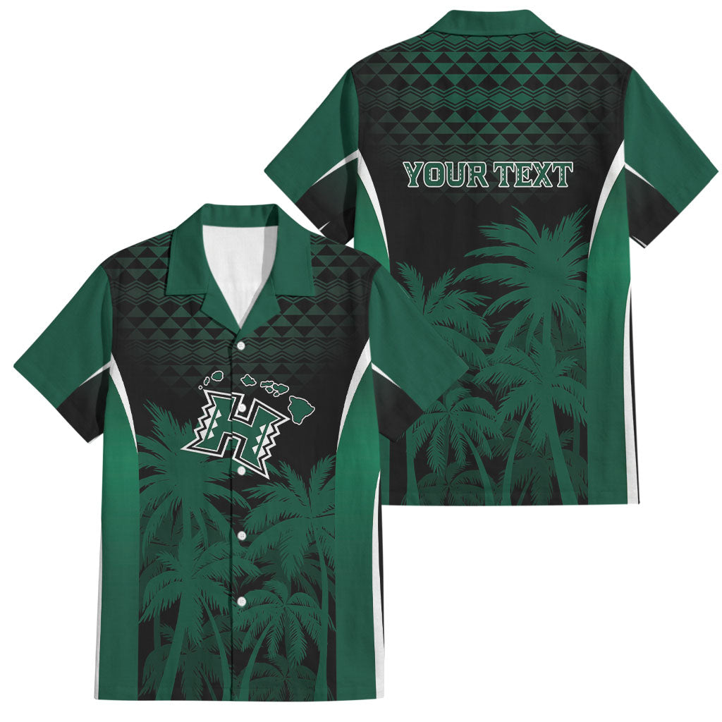 Hawaii Rainbow Warriors La'au Pama Personalized Family Matching Mermaid Dress and Hawaiian Shirt