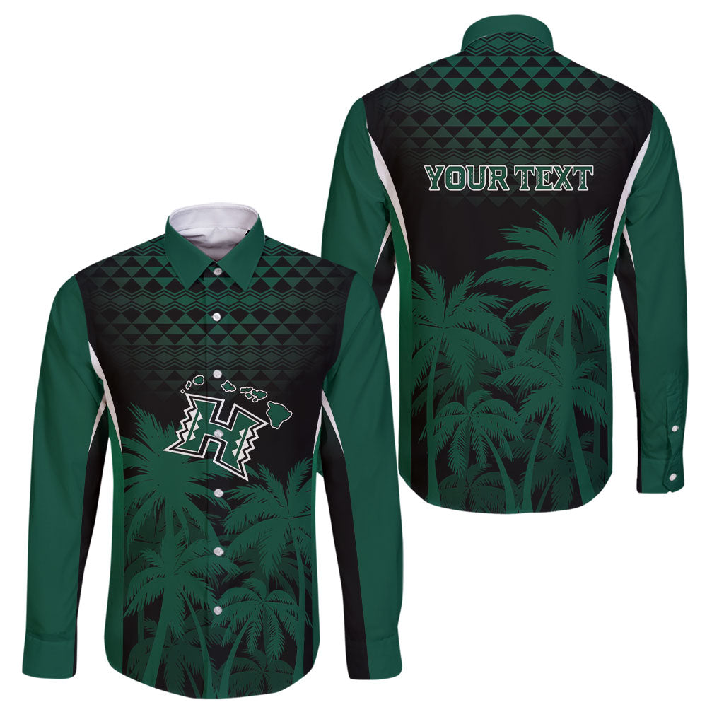 Hawaii Rainbow Warriors La'au Pama Personalized Family Matching Mermaid Dress and Hawaiian Shirt