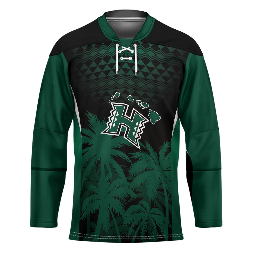 Hawaii Rainbow Warriors La'au Pama Personalized Hockey Jersey