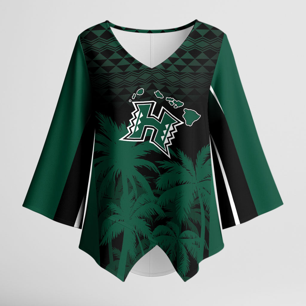 Hawaii Rainbow Warriors La'au Pama Personalized Kimono Sleeve Blouse