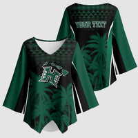 Hawaii Rainbow Warriors La'au Pama Personalized Kimono Sleeve Blouse