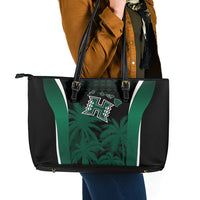 Hawaii Rainbow Warriors La'au Pama Leather Tote Bag