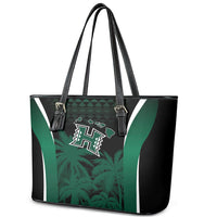 Hawaii Rainbow Warriors La'au Pama Leather Tote Bag