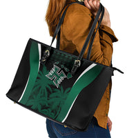 Hawaii Rainbow Warriors La'au Pama Leather Tote Bag