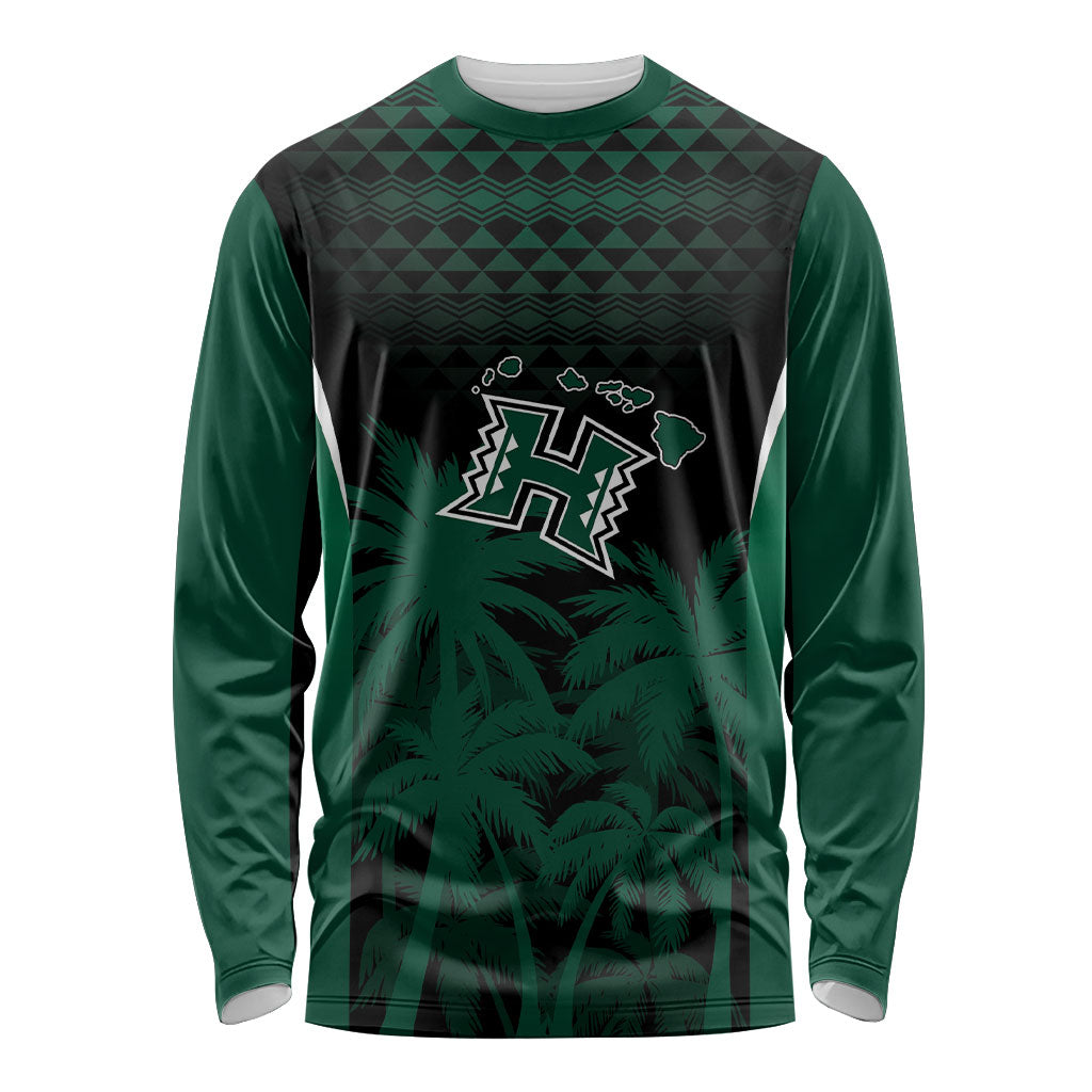 Hawaii Rainbow Warriors La'au Pama Personalized Long Sleeve Shirt