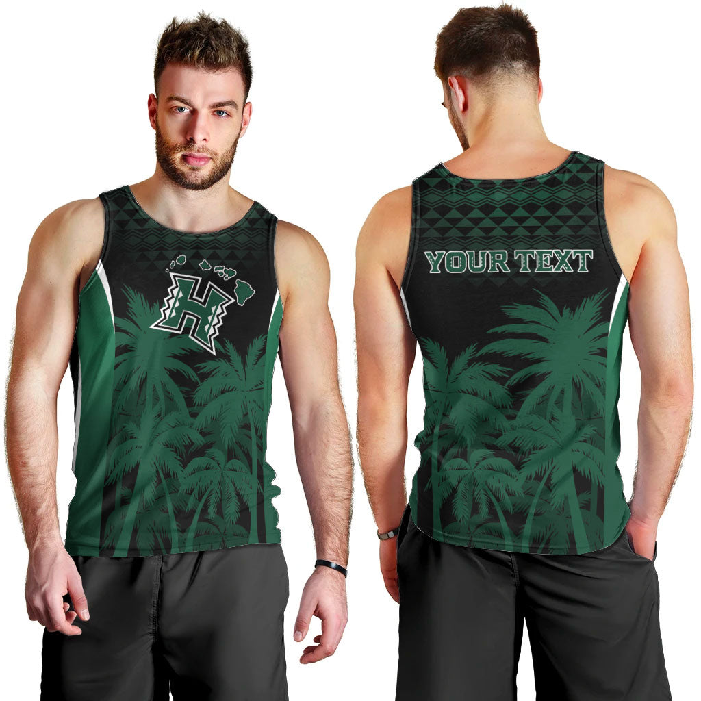 Hawaii Rainbow Warriors La'au Pama Personalized Men Tank Top