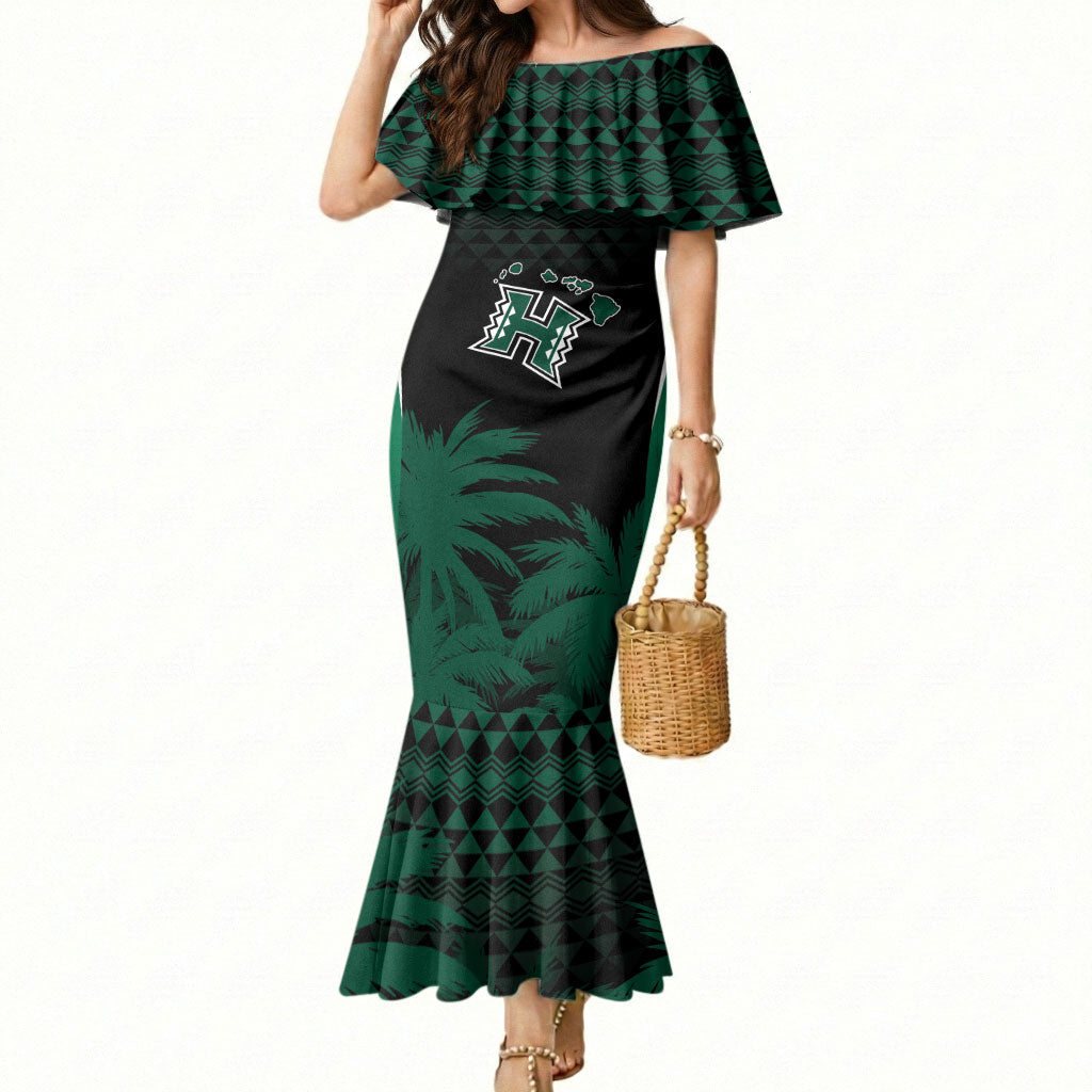 Hawaii Rainbow Warriors La'au Pama Personalized Mermaid Dress