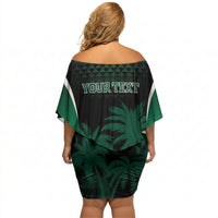 Hawaii Rainbow Warriors La'au Pama Personalized Off Shoulder Short Dress