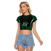 Hawaii Rainbow Warriors La'au Pama Personalized Raglan Cropped T Shirt