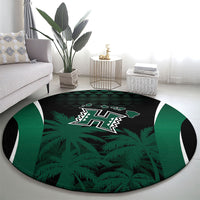 Hawaii Rainbow Warriors La'au Pama Round Carpet