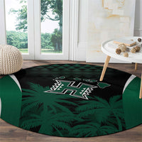 Hawaii Rainbow Warriors La'au Pama Round Carpet