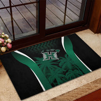 Hawaii Rainbow Warriors La'au Pama Rubber Doormat