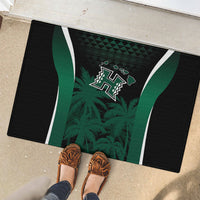 Hawaii Rainbow Warriors La'au Pama Rubber Doormat