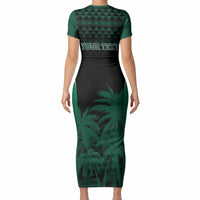 Hawaii Rainbow Warriors La'au Pama Personalized Short Sleeve Bodycon Dress