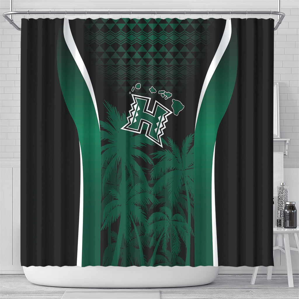Hawaii Rainbow Warriors La'au Pama Shower Curtain