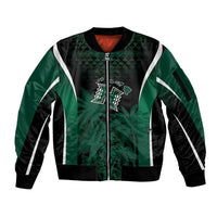 Hawaii Rainbow Warriors La'au Pama Personalized Sleeve Zip Bomber Jacket