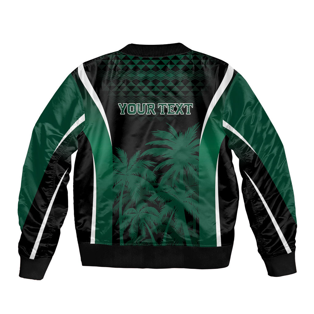 Hawaii Rainbow Warriors La'au Pama Personalized Sleeve Zip Bomber Jacket