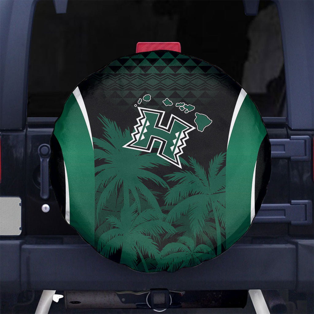 Hawaii Rainbow Warriors La'au Pama Spare Tire Cover