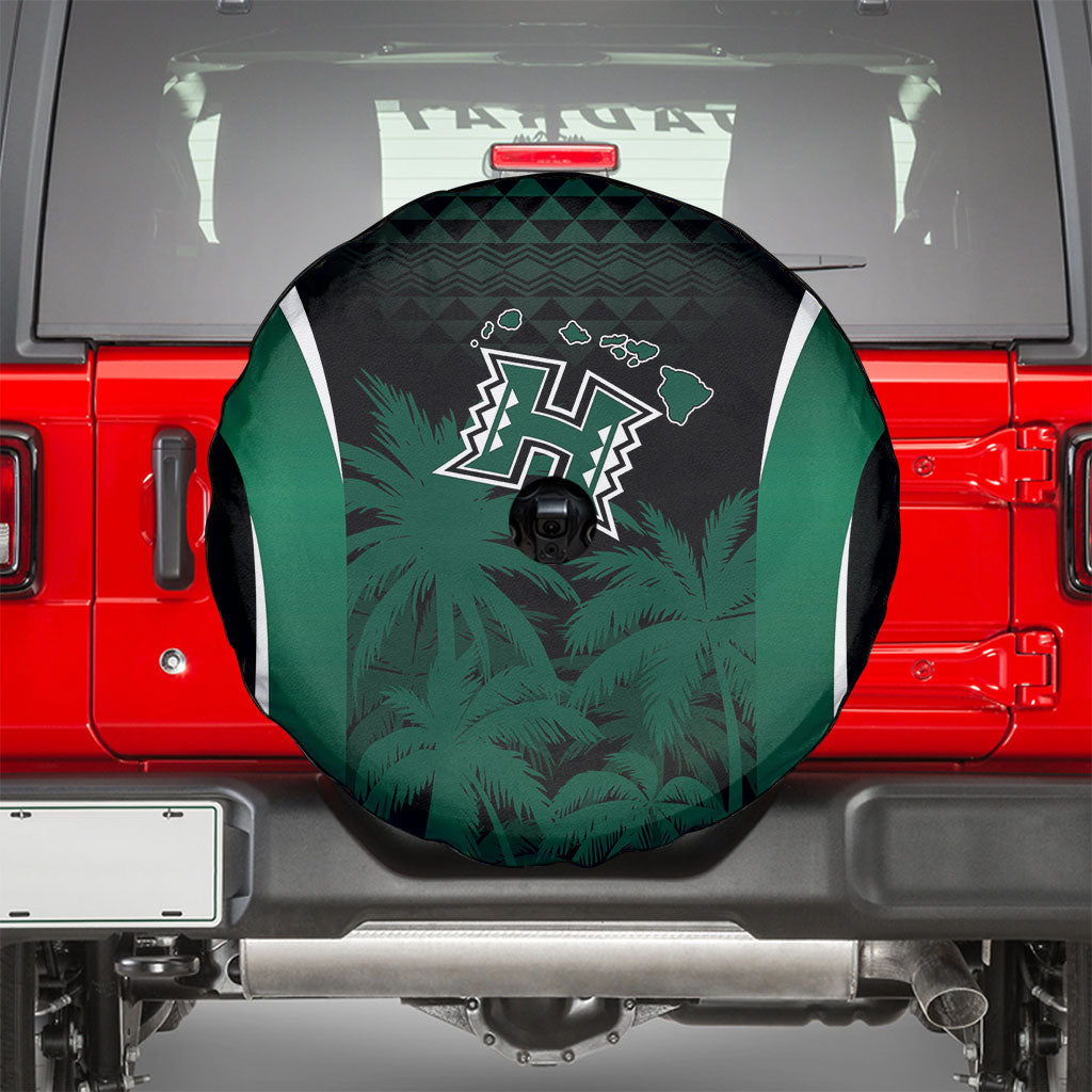 Hawaii Rainbow Warriors La'au Pama Spare Tire Cover