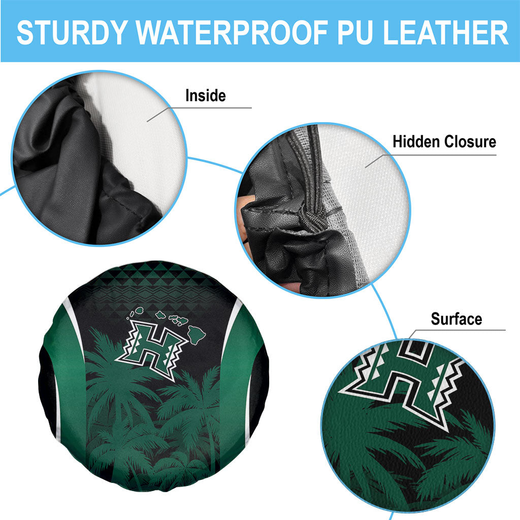 Hawaii Rainbow Warriors La'au Pama Spare Tire Cover
